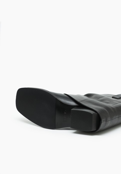 Полусапоги кожаные