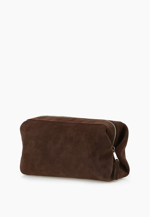 Косметичка замшевая